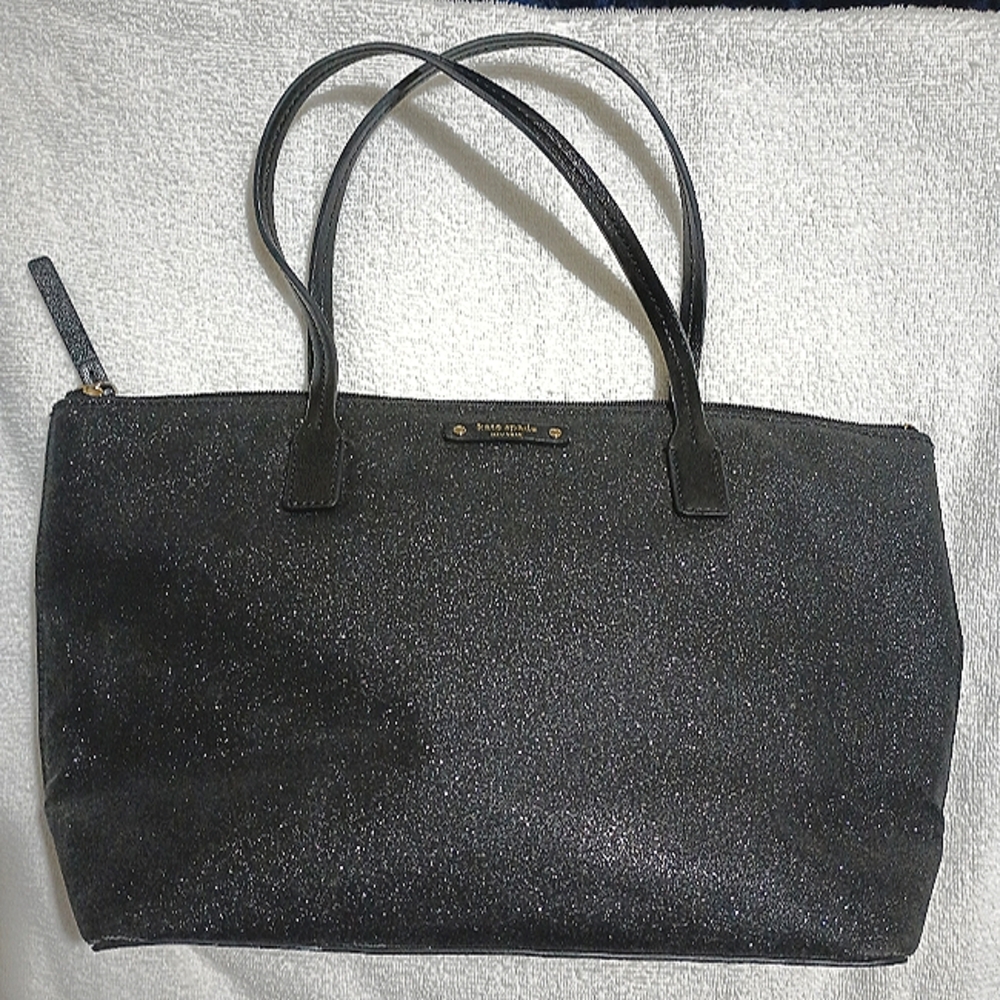 Kate Spade Black Glitter Handbag